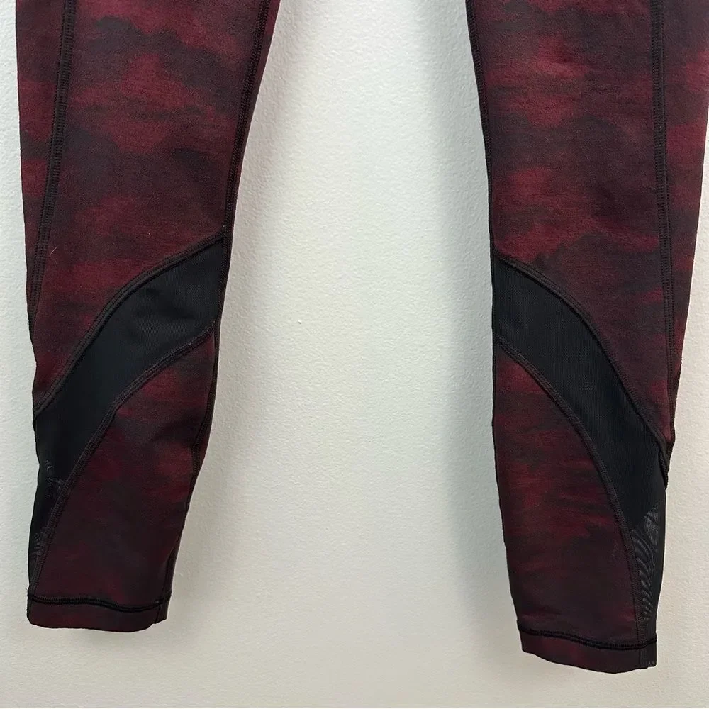 Lululemon Inspire Tight II Size 4 Power Luxtreme Hazy Days Black Deep Rouge - Picture 14 of 16